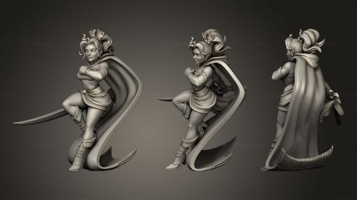 Figurines of girls (Prissa, STKGL_1340) 3D models for cnc